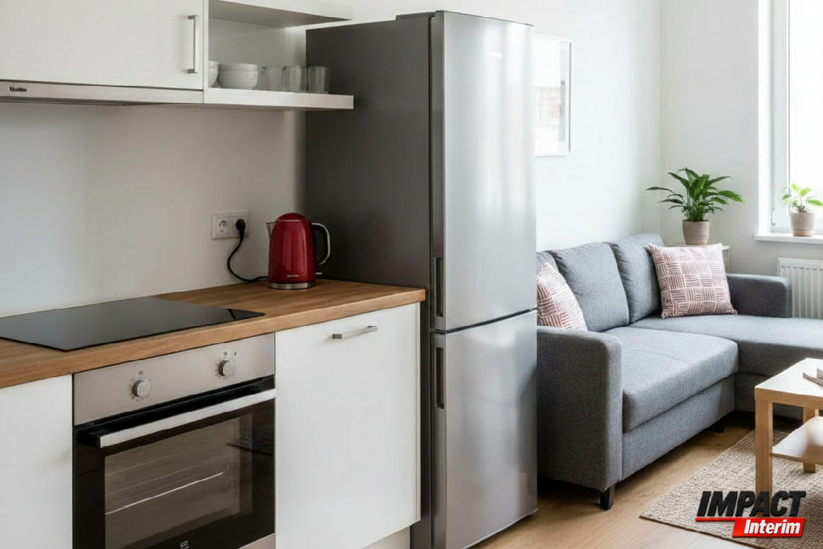 Logement moderne et confortable pour travailleurs intérimaires.