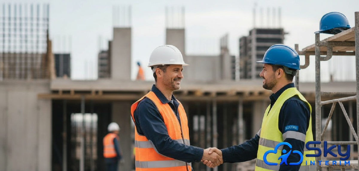 Partenariat franco-roumain sur un chantier, facilité par une agence.