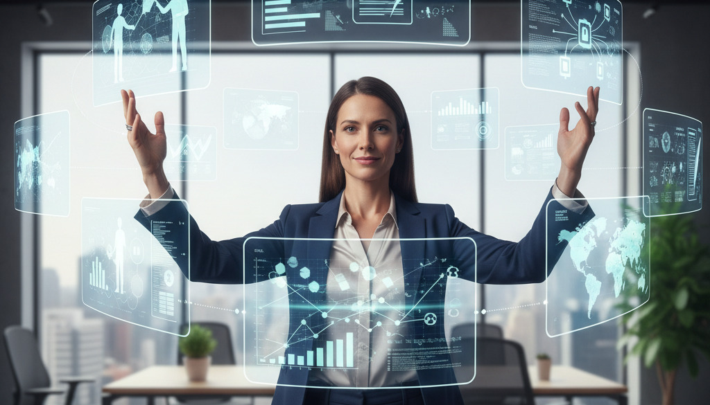 AI orchestrátor řídí digitální obrazovky s úkoly AI agentů.