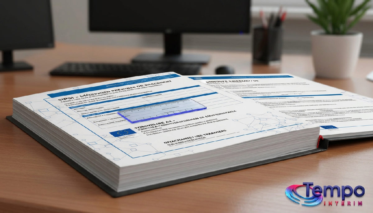 Documents officiels et déclaration SIPSI, symboles de conformité légale.