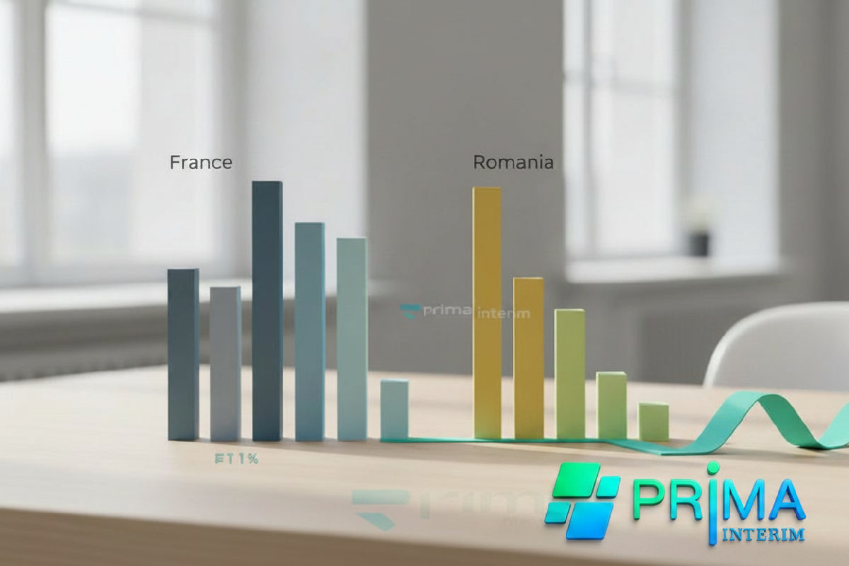 Tableau comparatif des taux de cotisations sociales France-Roumanie.