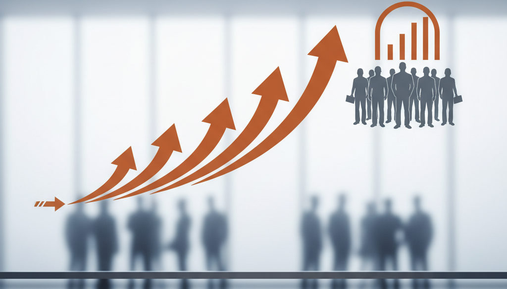 Infographie montrant la croissance de productivité avec des travailleurs roumains.