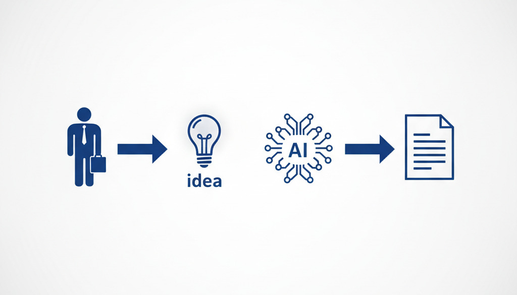 AI helps generate content from business ideas to documents.