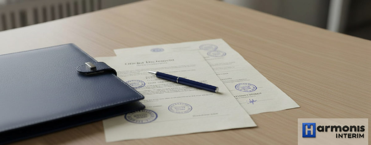 Documents officiels : formulaire A1 et contrat de travail.