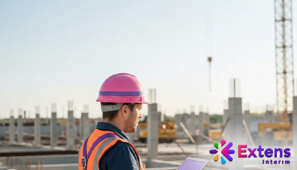 Ouvrier et manager sur chantier, sécurité et intégration au travail.