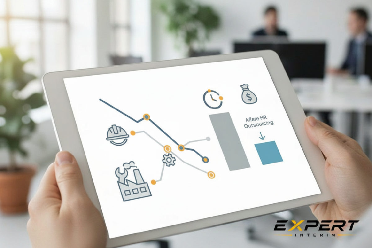 Graphique : réduction du temps et coût d'embauche pour PME.