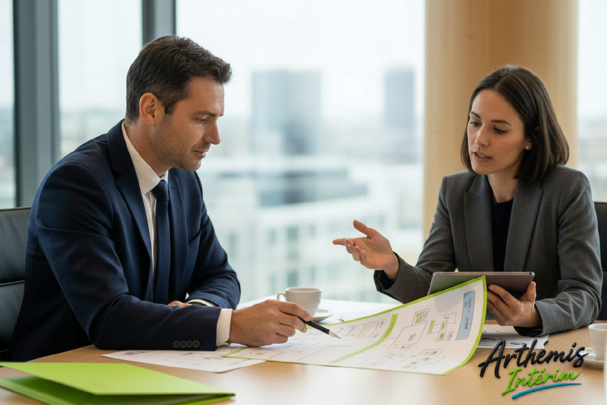 Discussion d'un plan logistique pour le recrutement international.