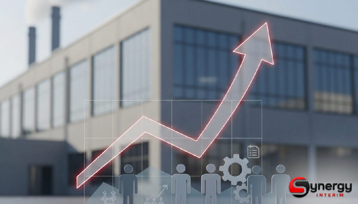 Vous avez tapé 'Sinergi Interim' ? Présentation de Synergy 2 Usine et graphique de croissance : optimisation des ressources humaines.