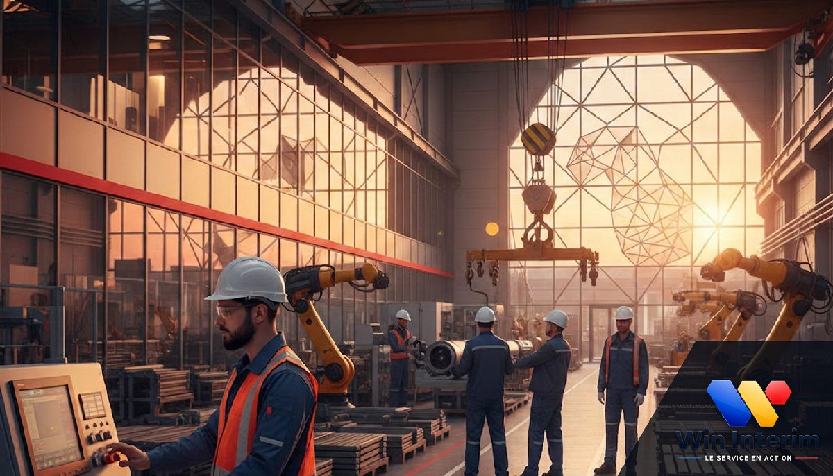 Travailleurs roumains qualifiés opérant sur un site industriel en France.