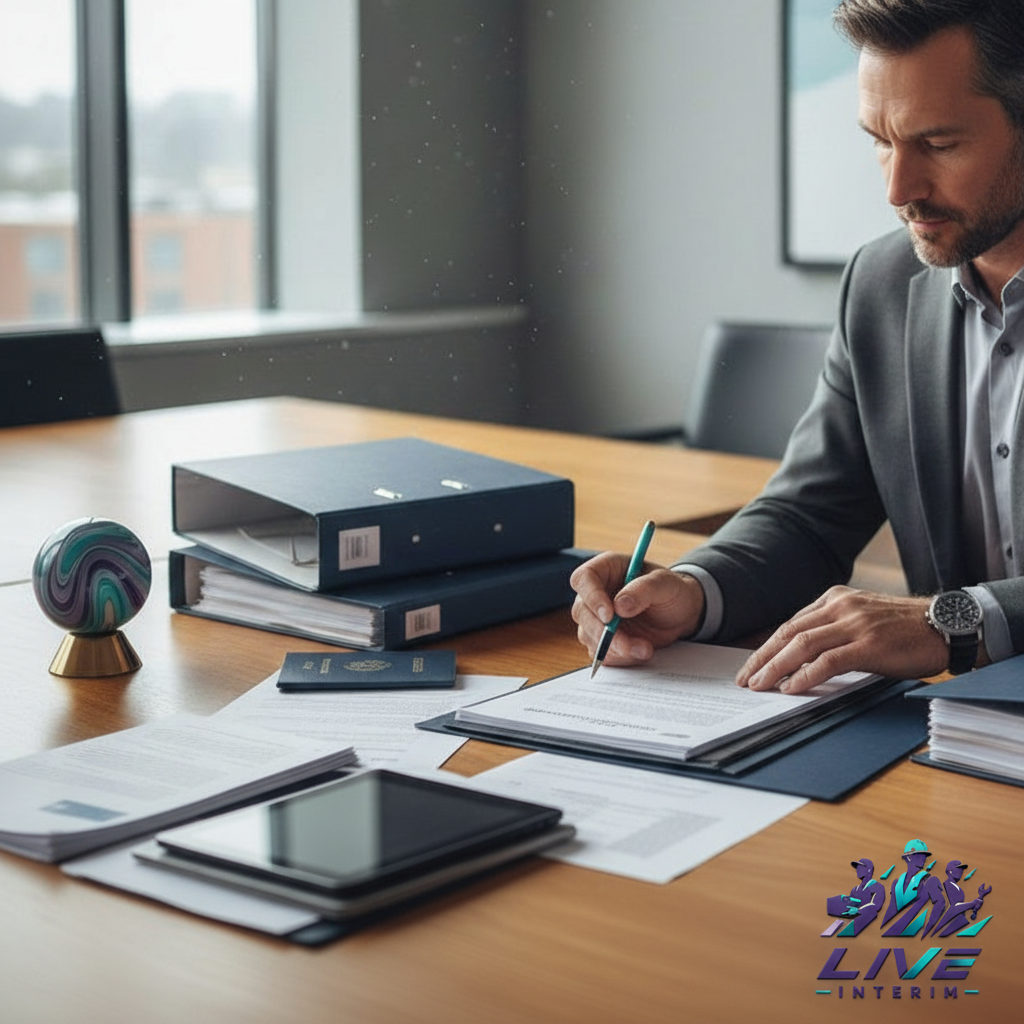 Expert RH examinant dossiers de conformité internationale.
