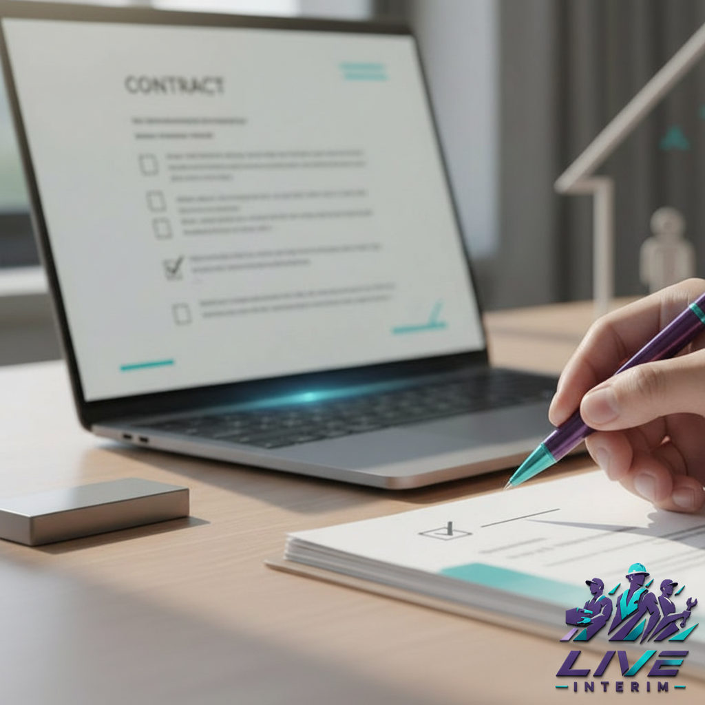 Signature d'un contrat d'assurance sur un bureau.