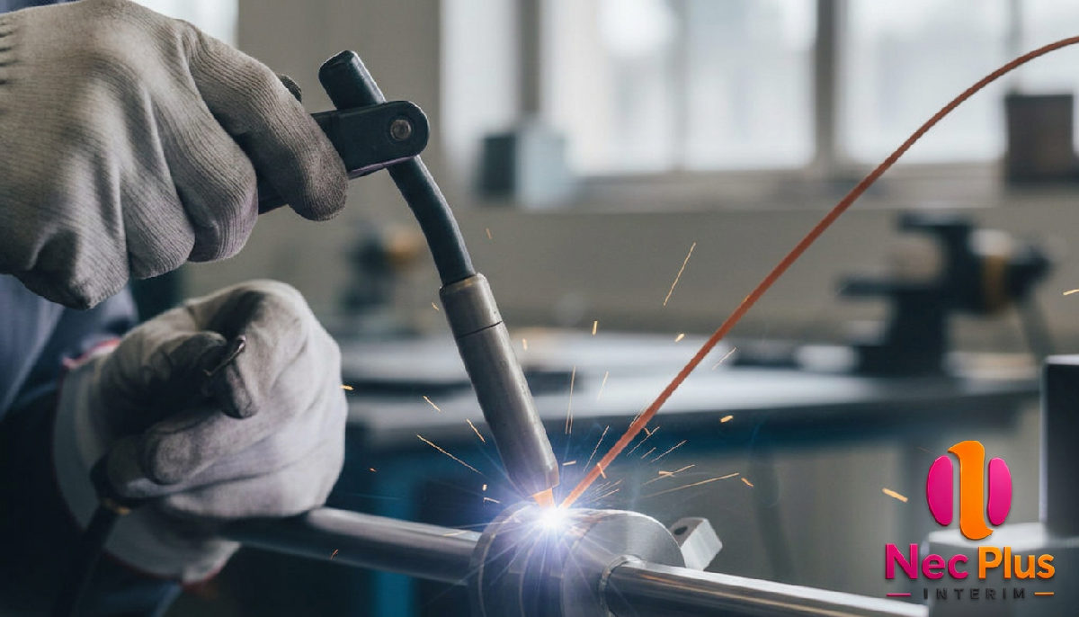Gros plan sur une soudure de précision et de haute qualité.