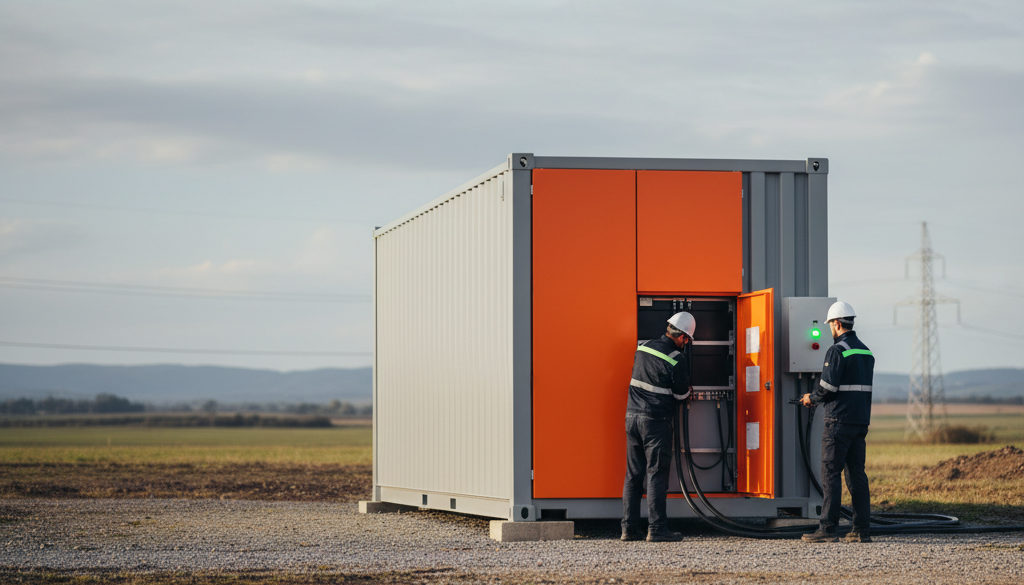 Instalace moderních kontejnerových BESS úložišť Nelumbo.