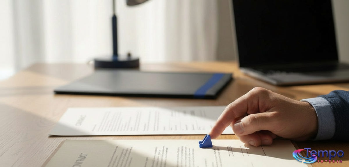 Signature d'un contrat de travail temporaire international.