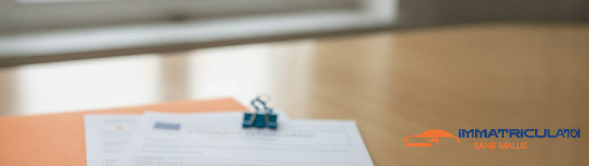 Certificat de conformité européen et quitus fiscal français pour immatriculation.
