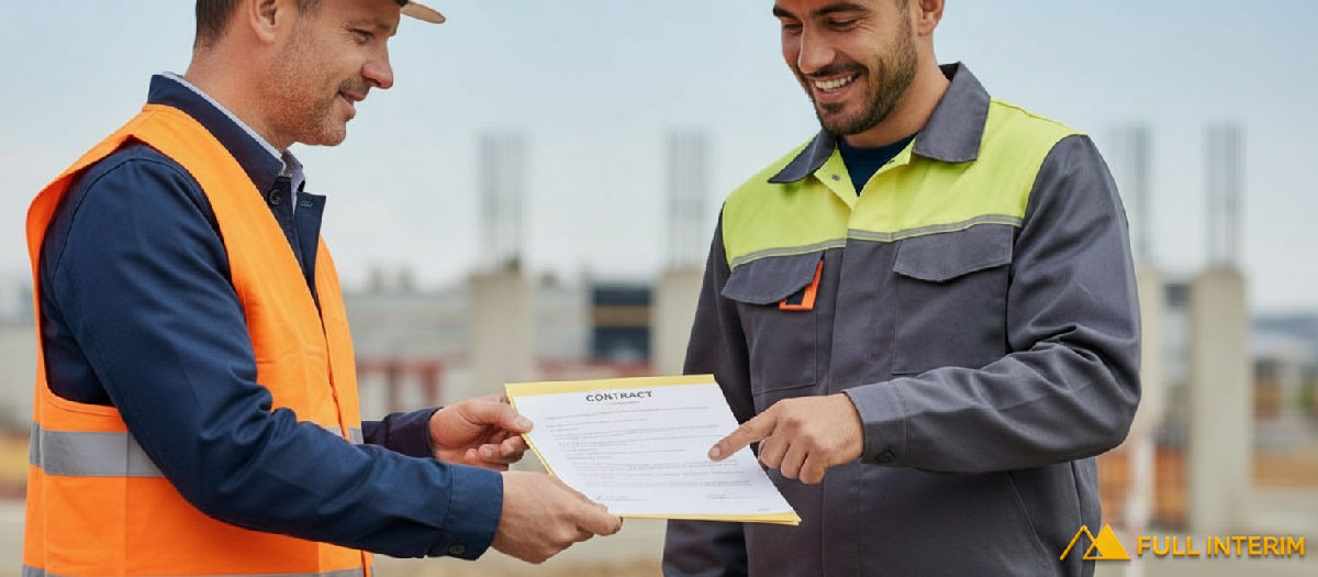 Contrat de travail légal entre un Français et un Roumain.