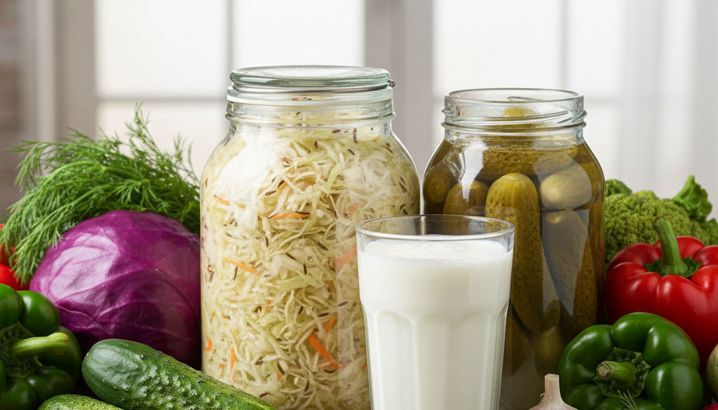 Kiszonki i kefir – naturalnie wspierają trawienie i odporność.