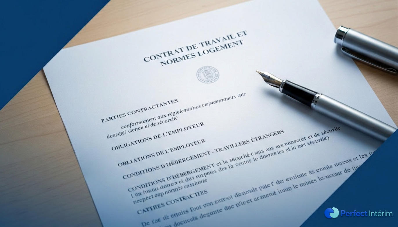 Document juridique sur les obligations de logement des travailleurs étrangers.