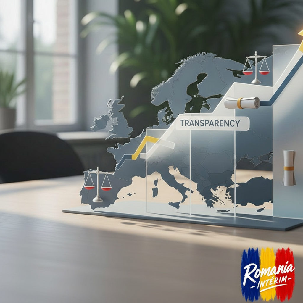 Graphique de transparence salariale en Europe.