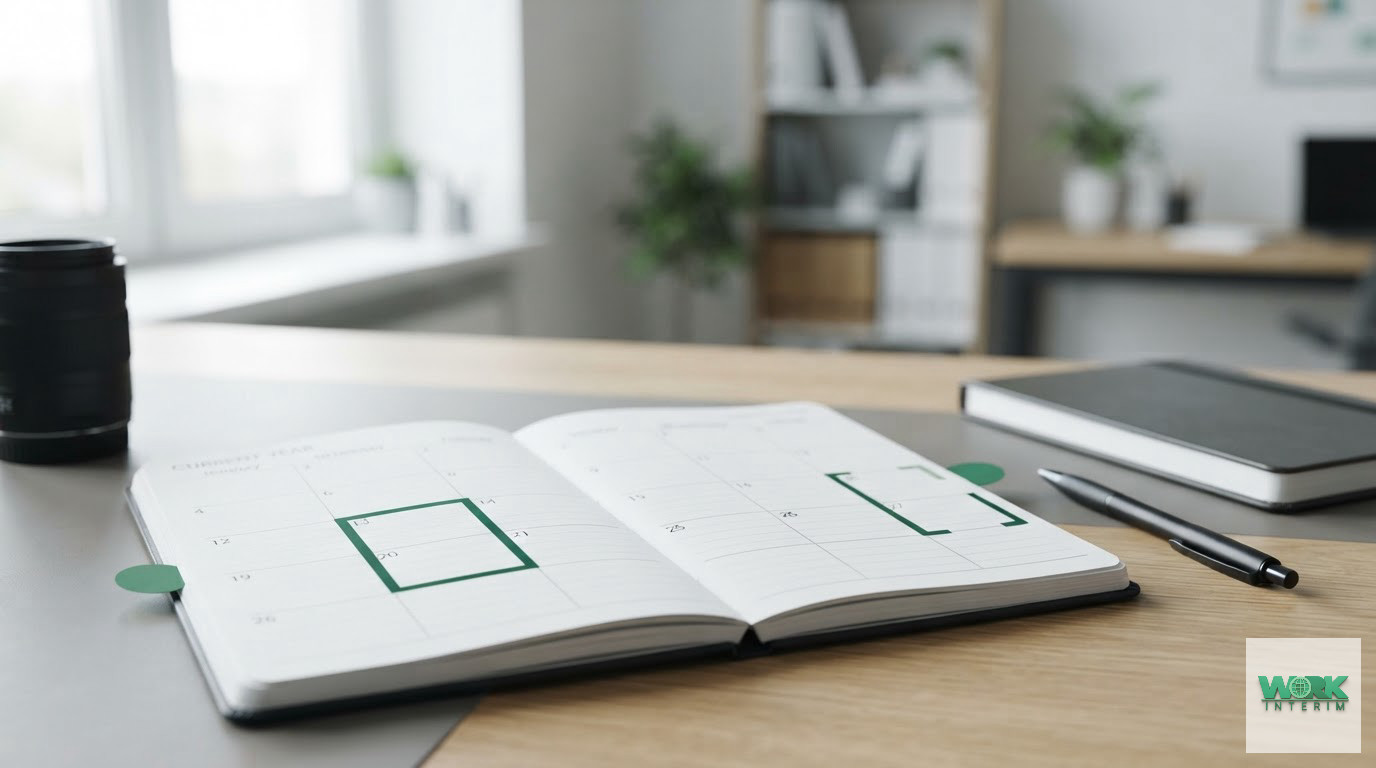 Calendrier RH indiquant les dates de fin de saison contractuelle.