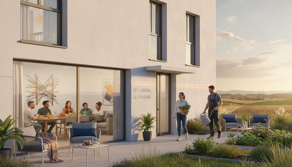 Logement collectif propre et moderne pour les saisonniers agricoles.