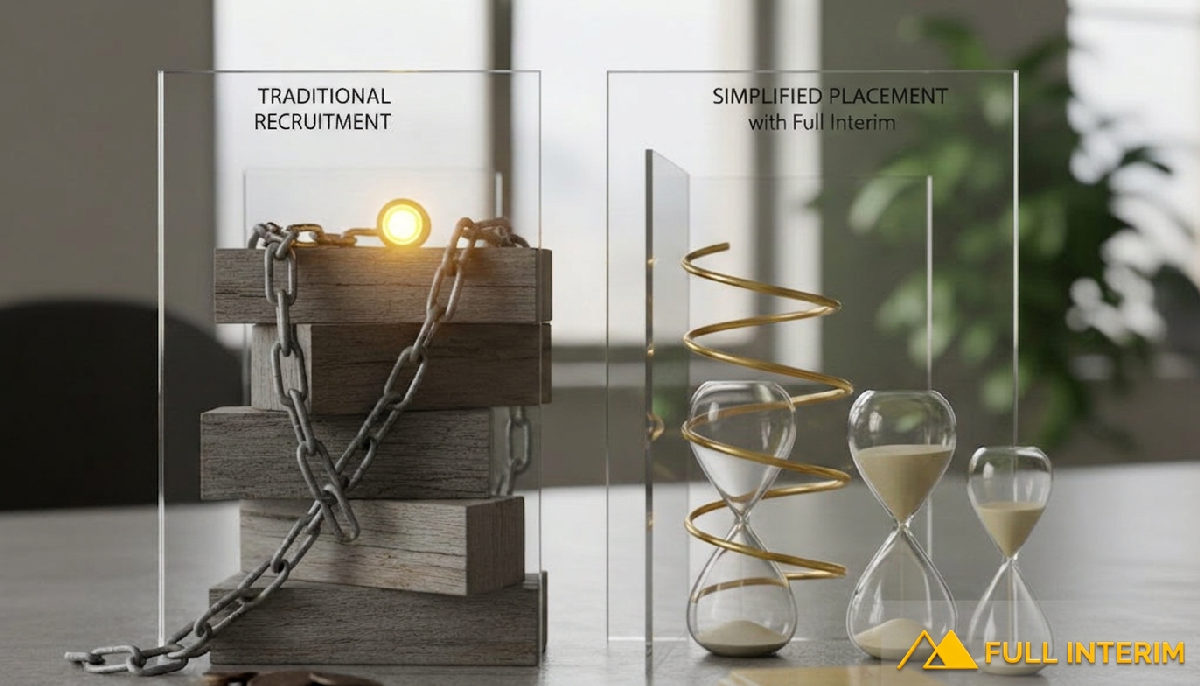 Comparatif gains temps/coûts: recrutement classique vs détachement simplifié.
