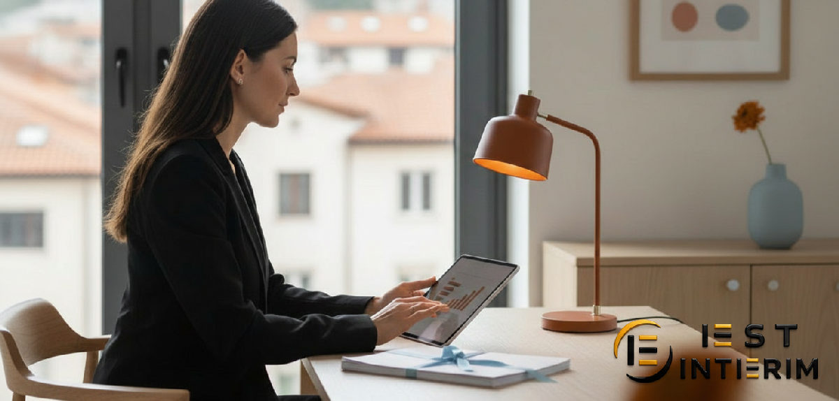Personnes travaillant ensemble dans un espace de bureau lumineux et moderne.