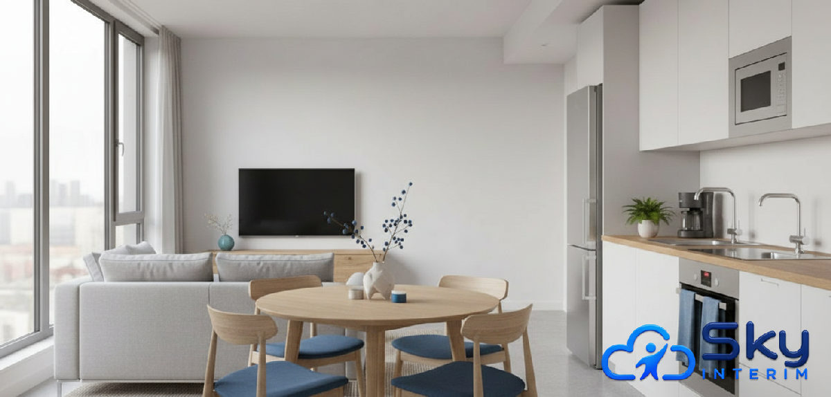Un logement moderne et confortable pour les travailleurs.