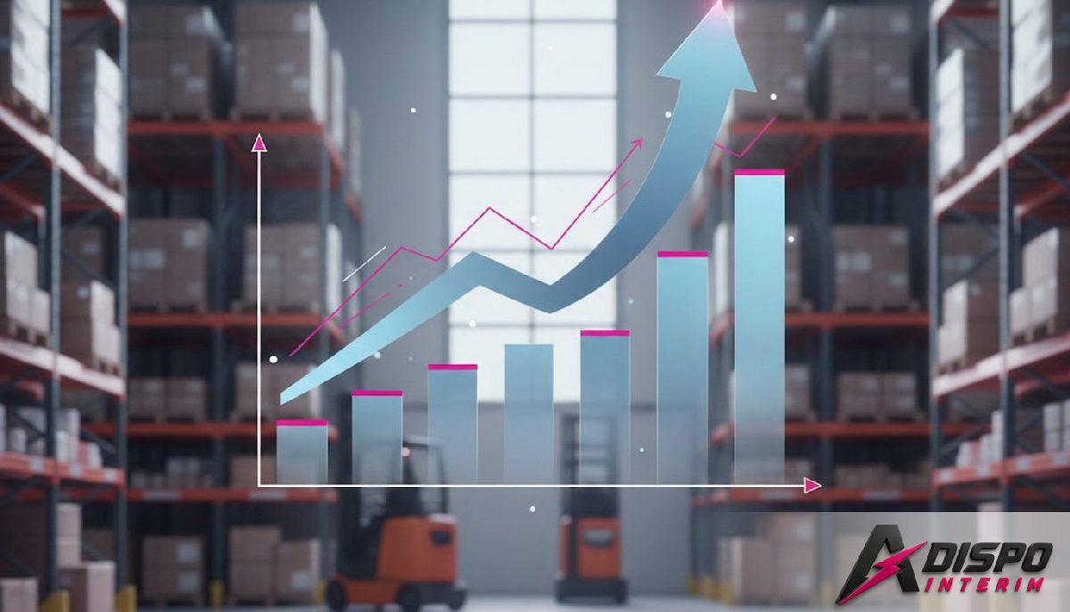 Infographie des performances logistiques d'une entreprise pendant les soldes.