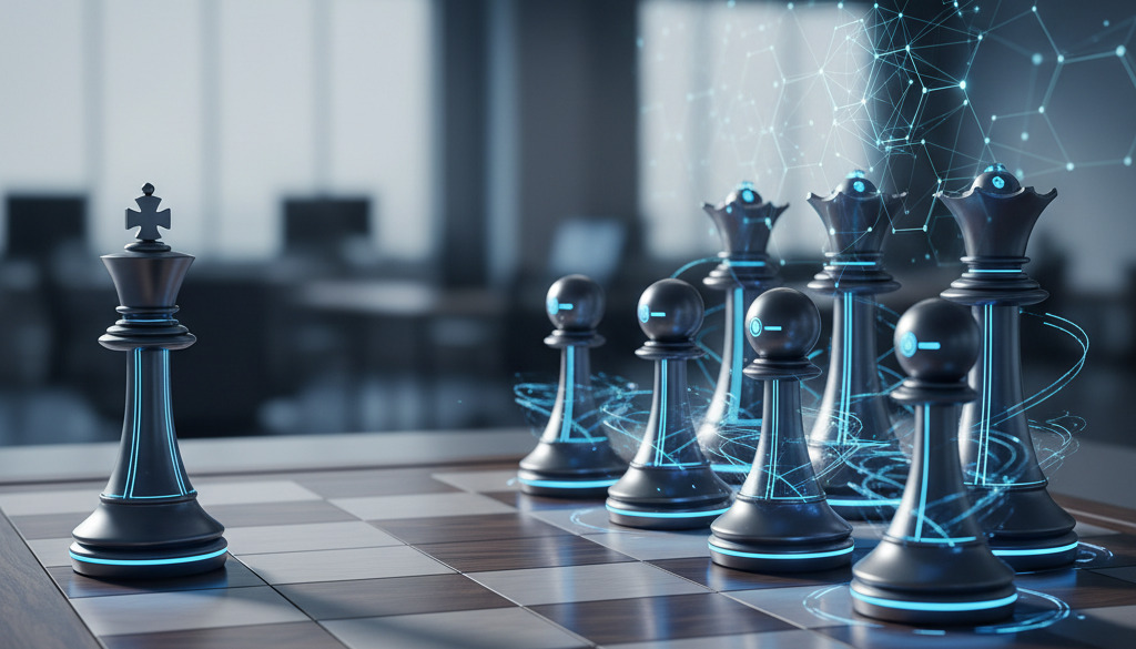 Il-vantaġġ strateġiku tal-AI f'suq globali bl-użu ta' analoġija ta' xahk.