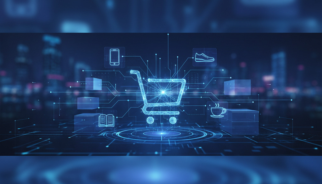Customer interacting with an AI-powered shopping assistant online.