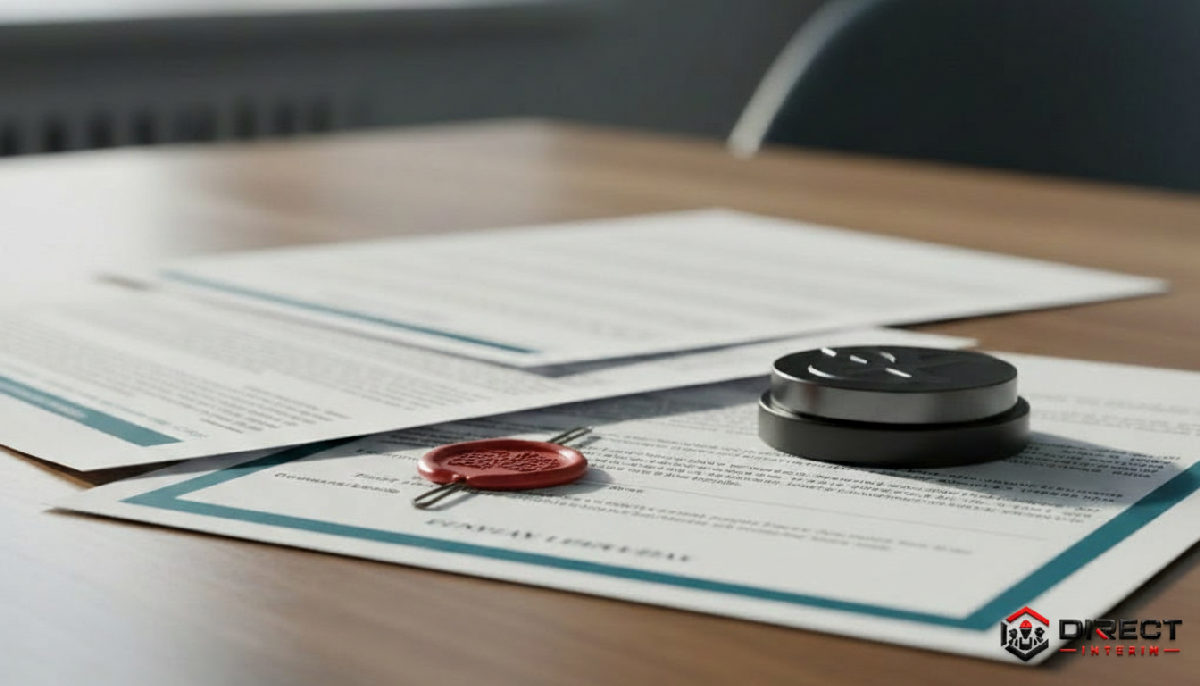 Documents juridiques clés pour la conformité d'intérim.
