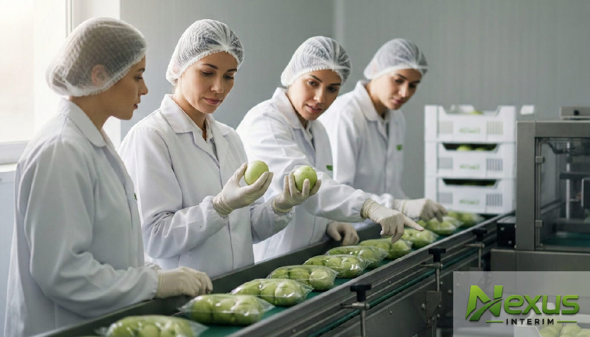 Maintenant une étiquette sur une caisse de produits.