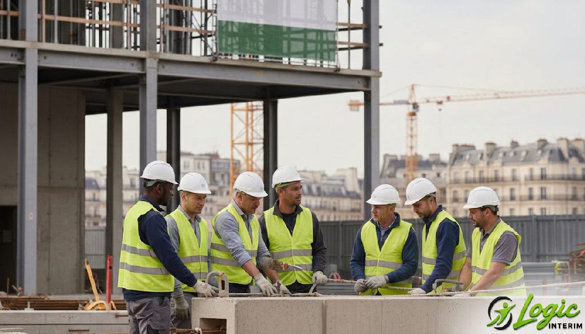 fête nationale travailleurs roumains - Chantier de construction en France avec des travailleurs qualifiés.