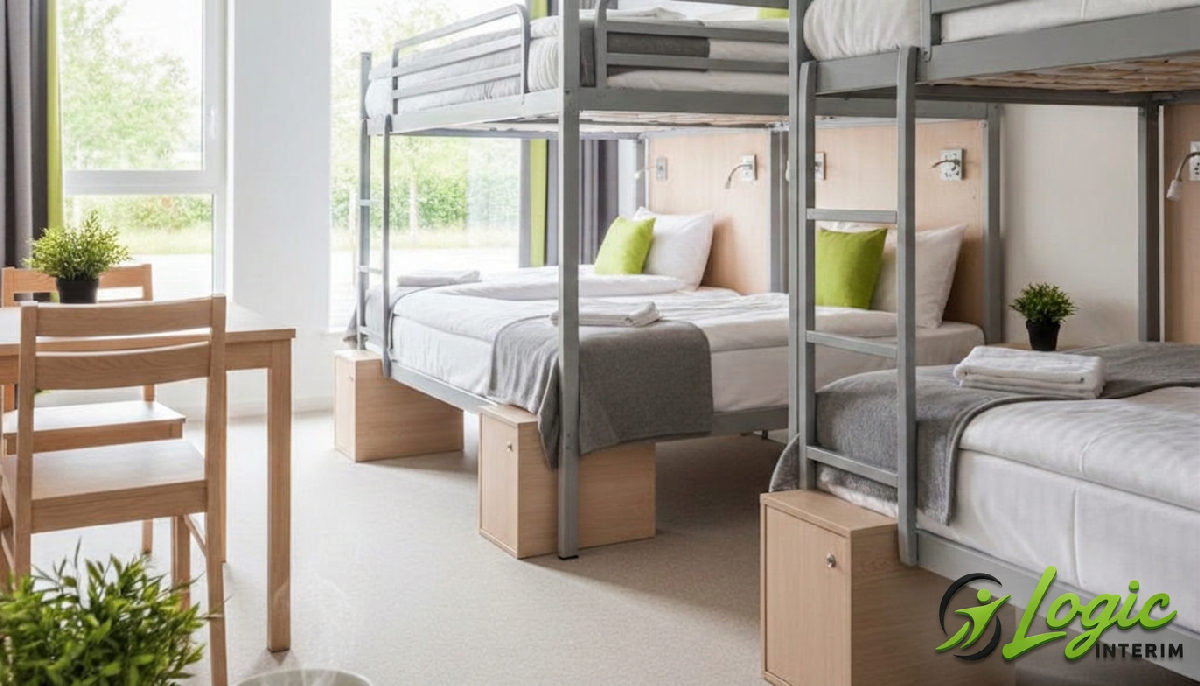 Logement propre et confortable pour les travailleurs.