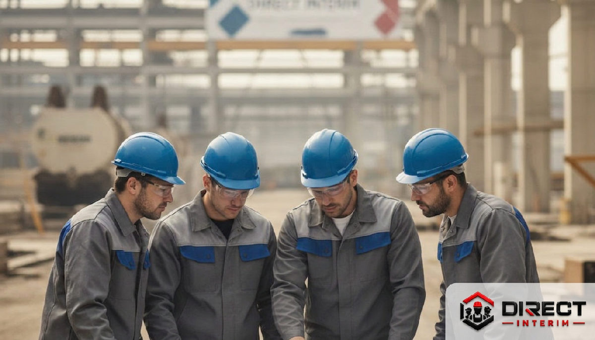 Ouvrier roumain s'intégrant dans une équipe française sur site industriel.