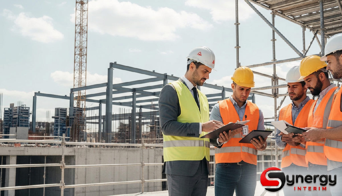 Inspecteur vérifiant la conformité sur un site industriel.