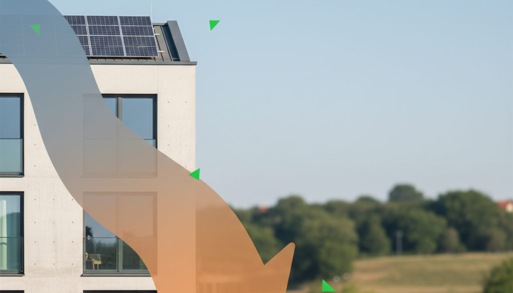 Graf snižování nákladů na energii po instalaci FVE.
