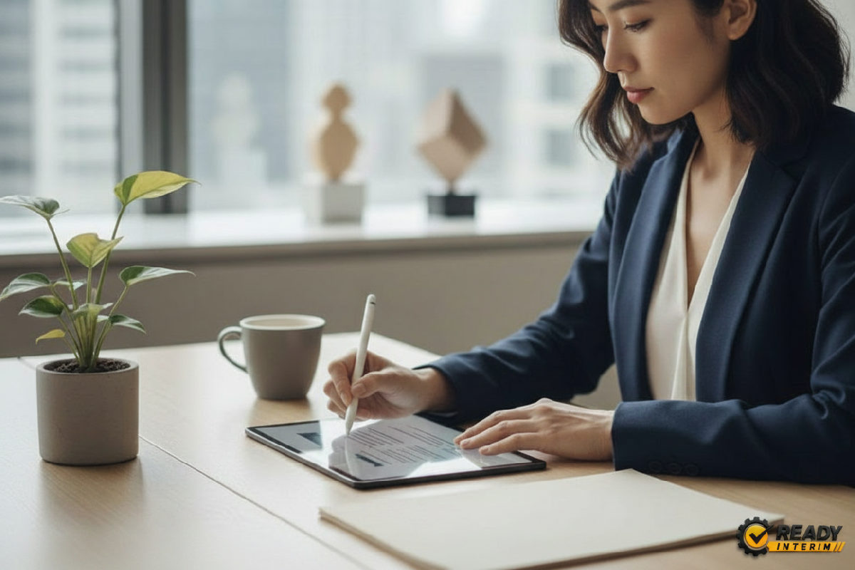 Signature électronique d'un contrat de travail pour un intérimaire européen.