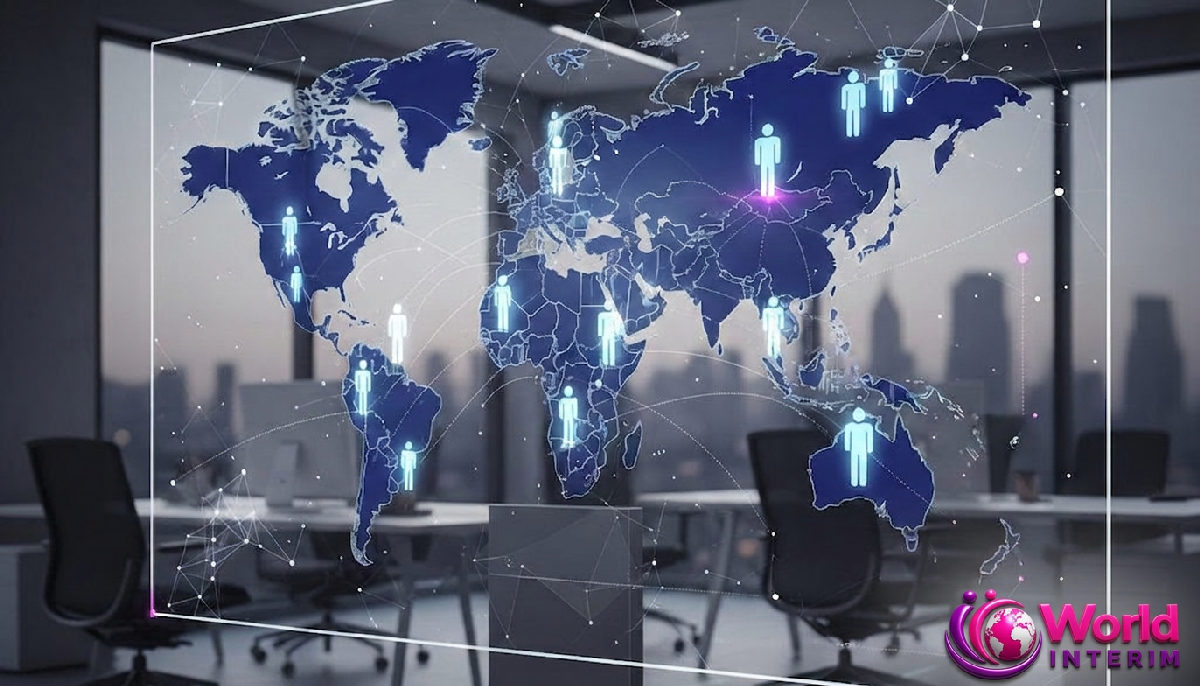 Visualisation de données sur le flux de travailleurs qualifiés internationaux.