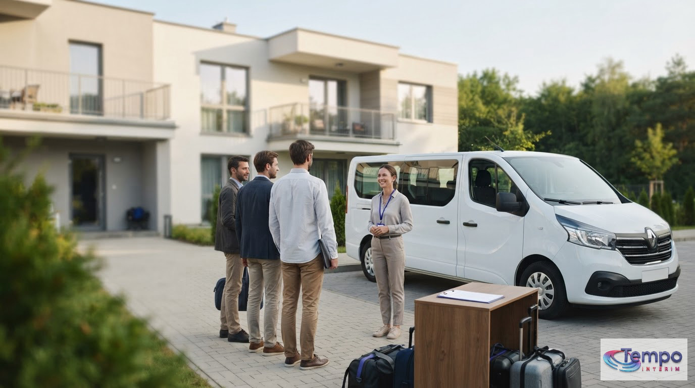 Un plan d'accueil logistique incluant logement et transport pour les travailleurs étrangers.