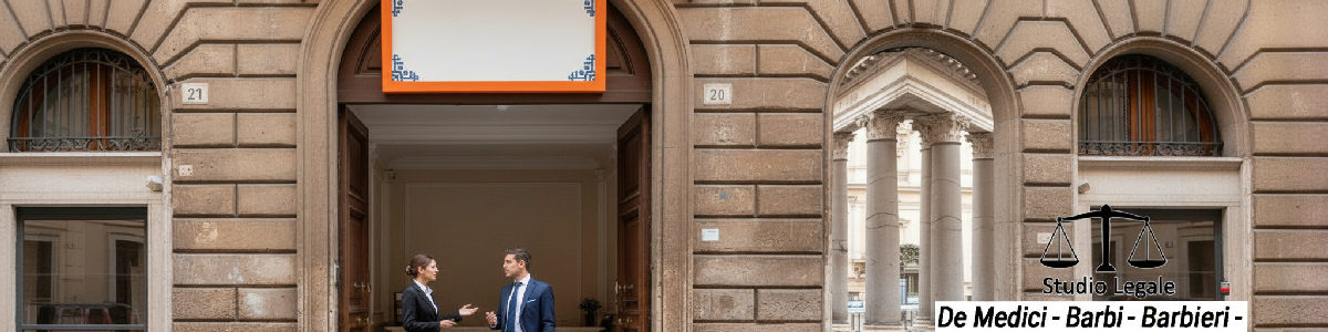 Studio legale romano accoglie cliente per consulenza sulla separazione.