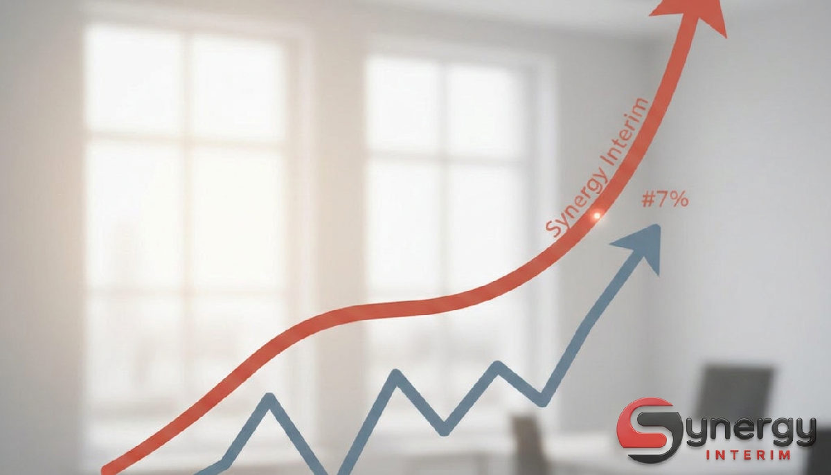 Synergy Interim : Optimisation RH pour productivité 2 Graphique montrant l'augmentation de productivité grâce à l'optimisation RH.