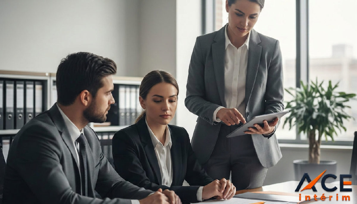Un groupe d'employés en réunion pour discuter des contrôles.