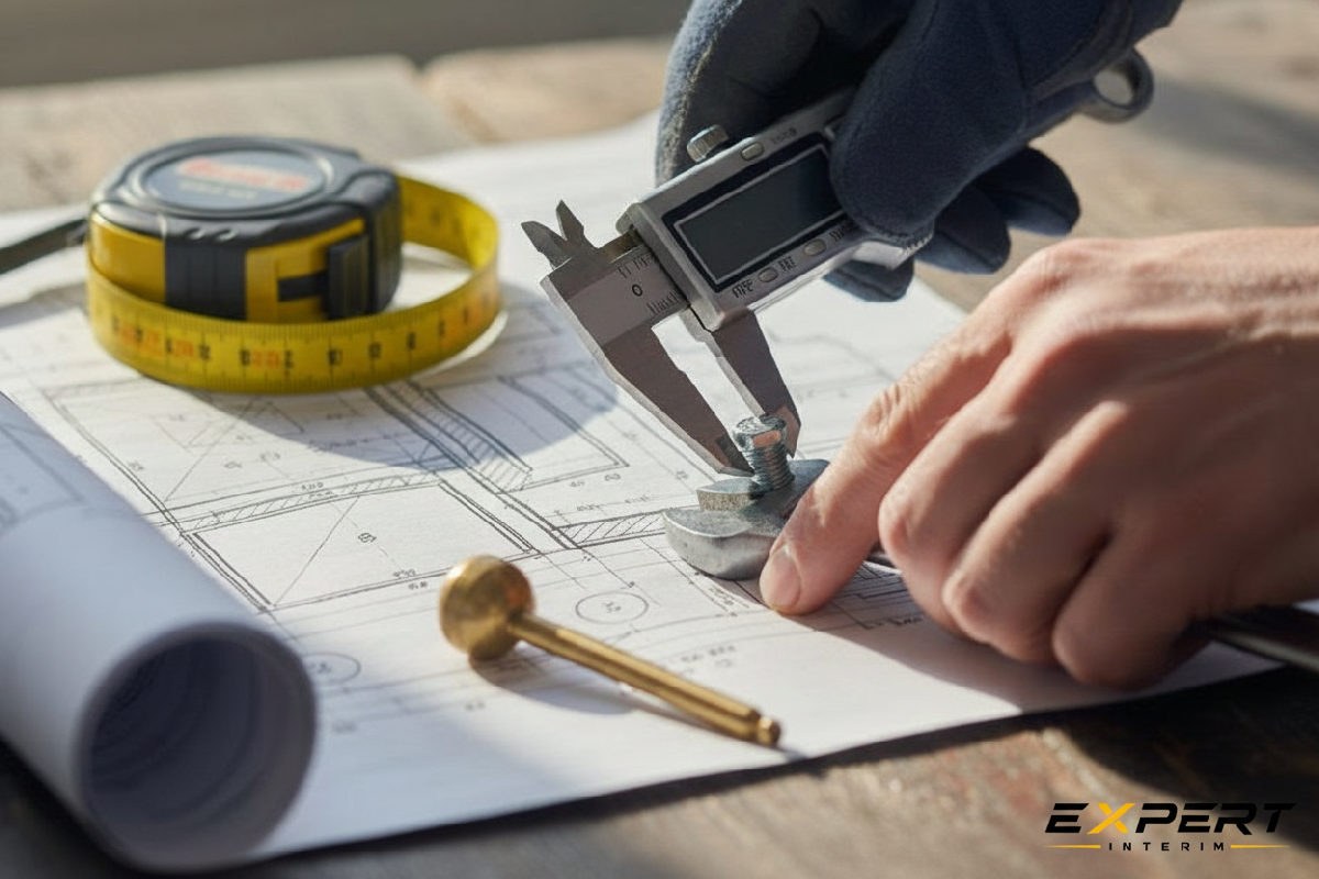 Mains expertes utilisant des outils, gage de recrutement de qualité.