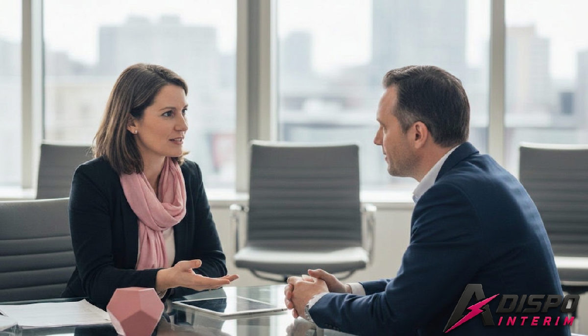 Responsable RH avec consultant, organisant le recrutement saisonnier.
