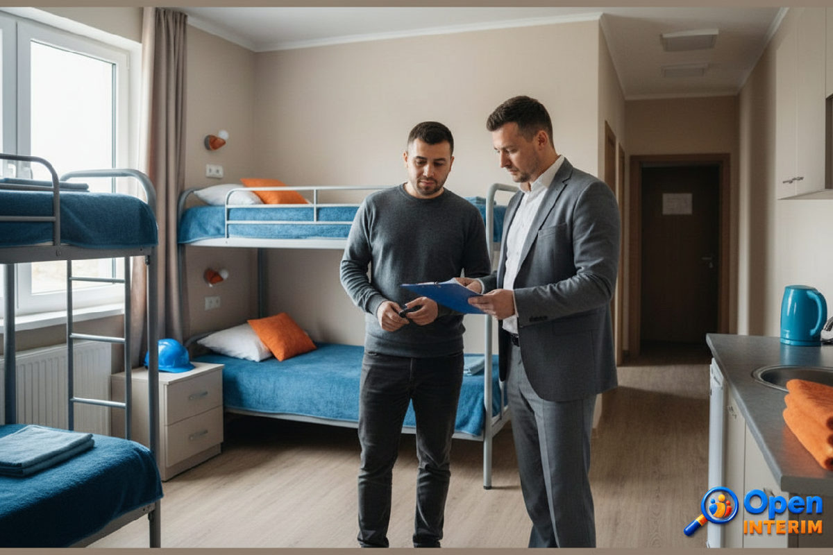 Inspection de conformité d'un logement pour ouvriers.