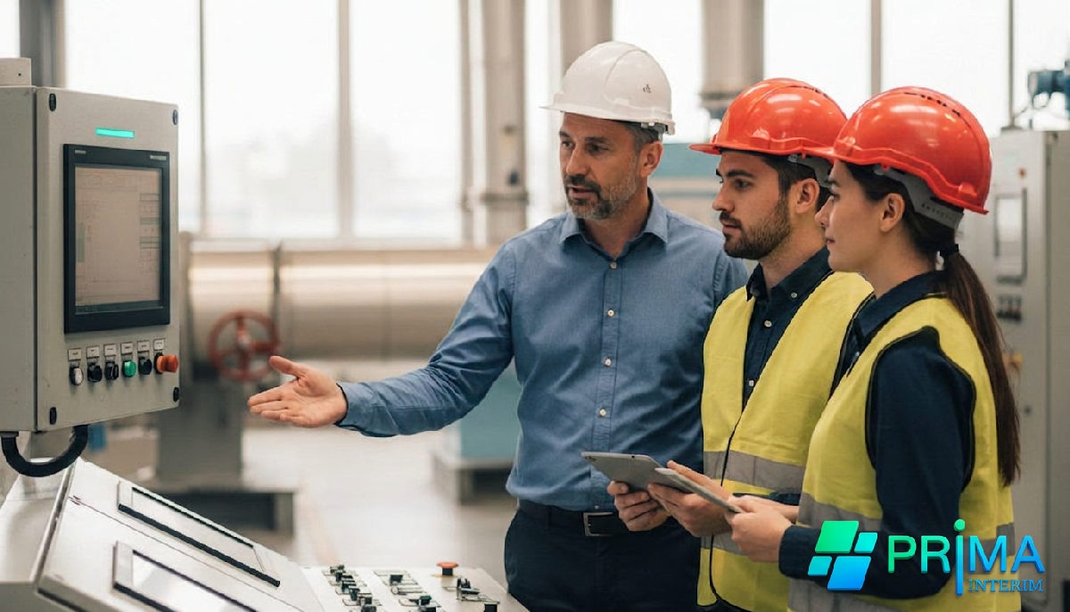 Formation sécurité pour techniciens roumains dans une usine française.