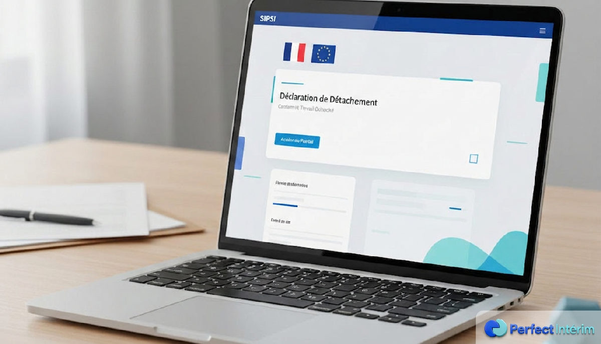 Illustration du portail SIPSI, conformité travail détaché UE.