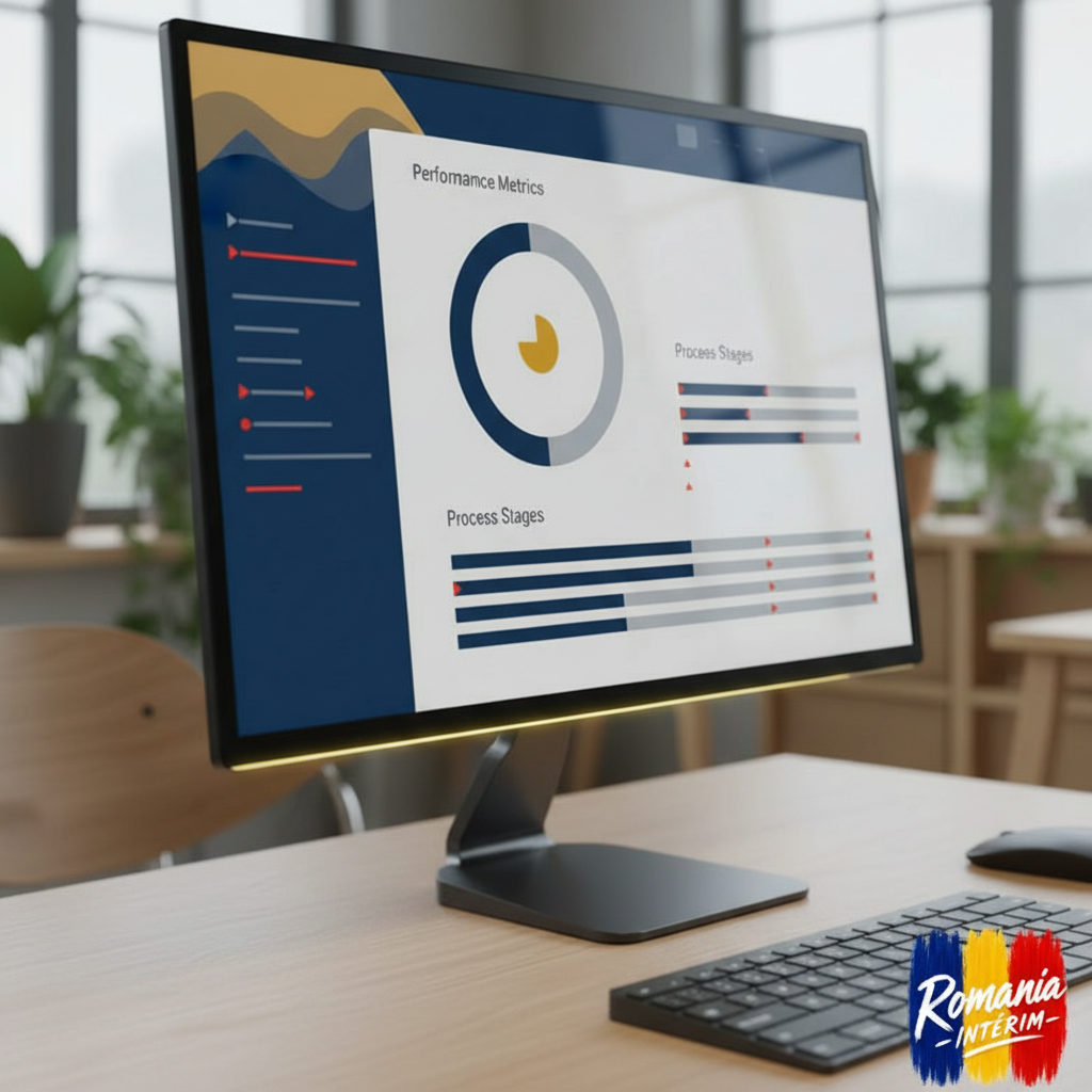 Tableau de bord de recrutement illustrant la gestion de l'intérim.
